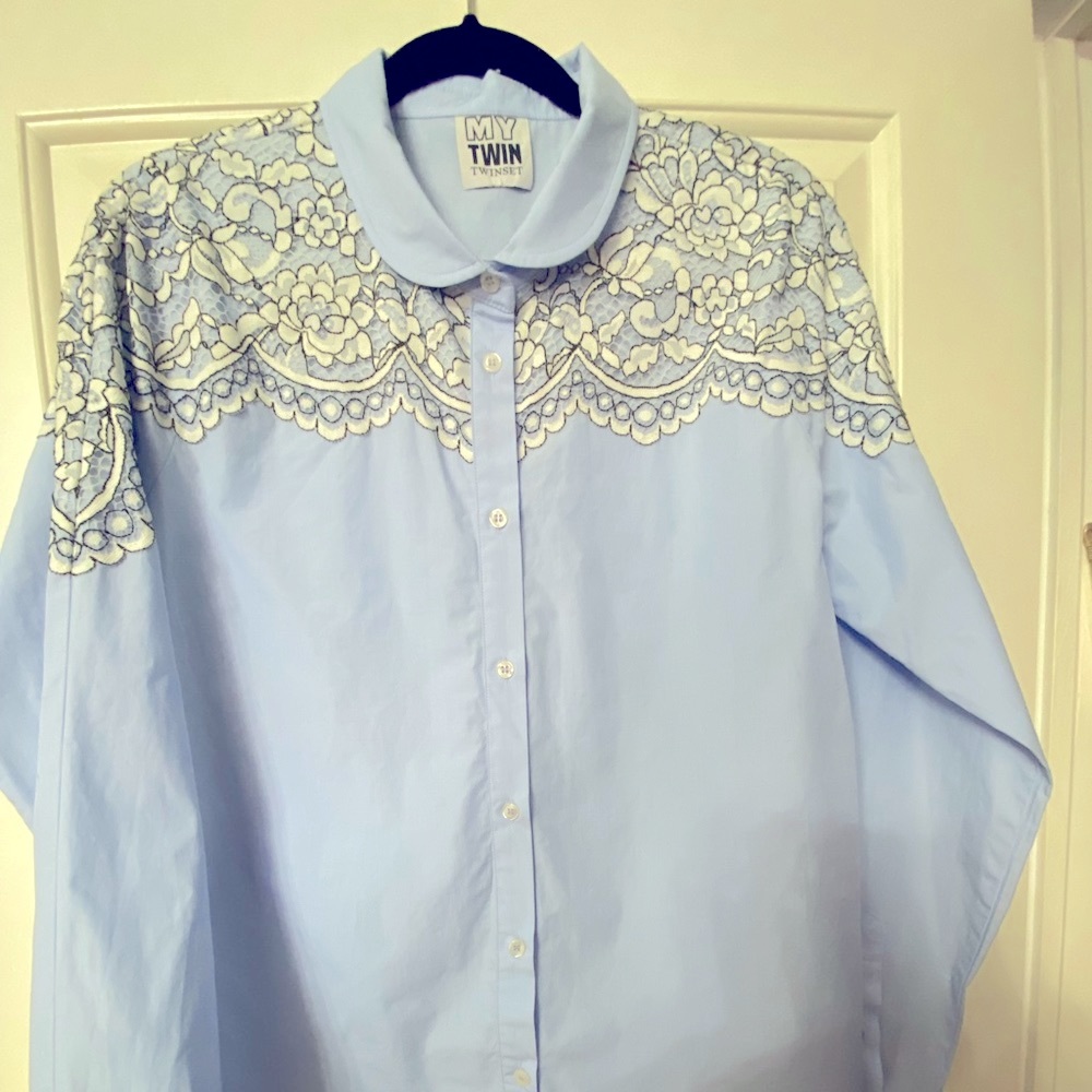 Twin Set blouse with lace